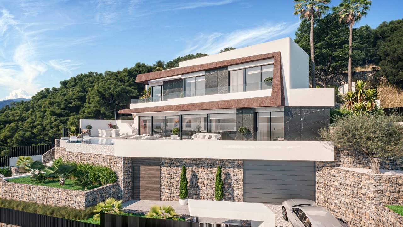 Modern line villa in Calpe